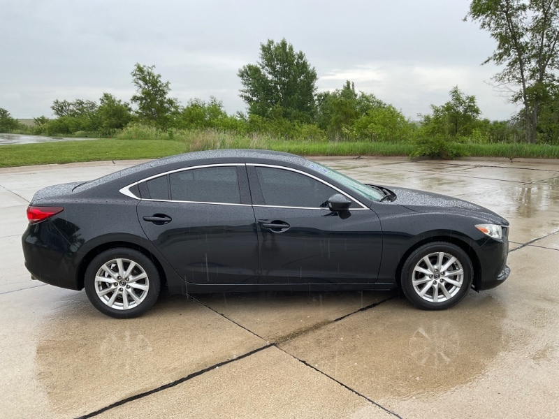 Black 2015 Mazda MAZDA6 i Sport Sedan Front-Wheel Drive Automatic