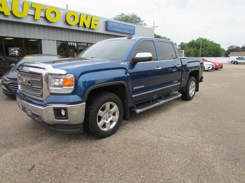 Blue 2015 GMC Sierra 1500 Pickup Truck Four-Wheel Drive Automatic