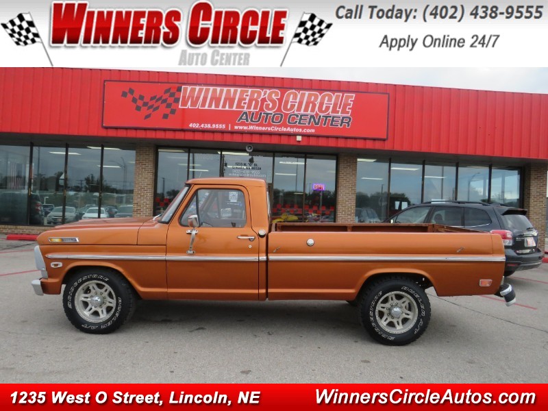 Orange 1969 Ford F-250 Pickup Truck Automatic